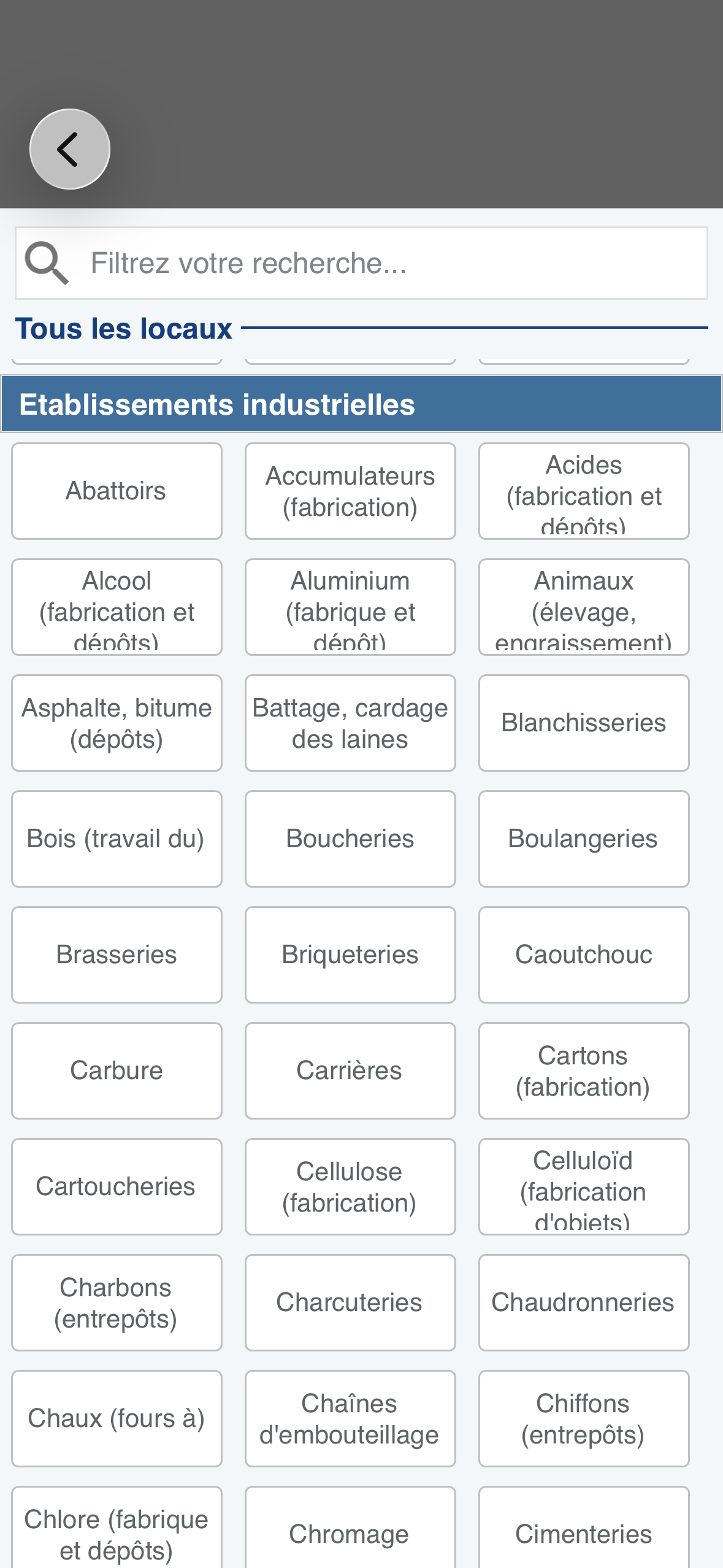 Choix du classement d’un local selon le guide UTE C 15-103 dans Iperya Collect