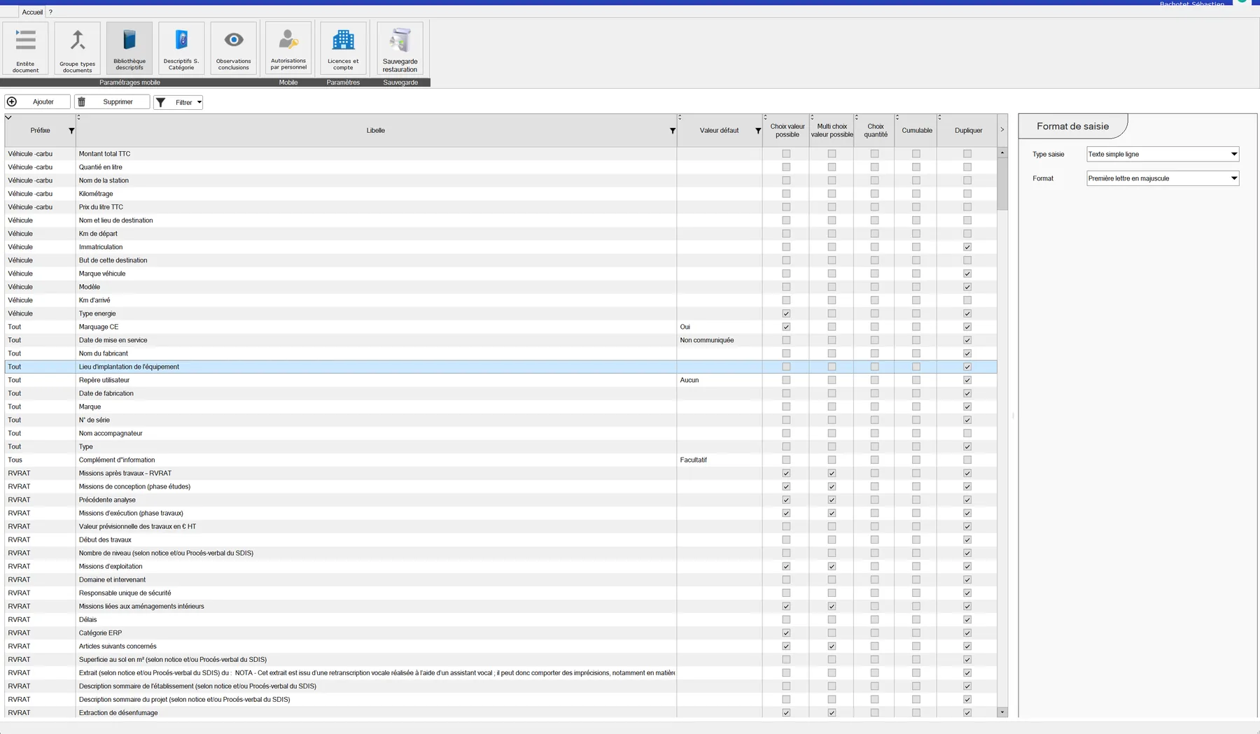 Paramétrage no-code de champs et de questionnaires dans Iperya Core