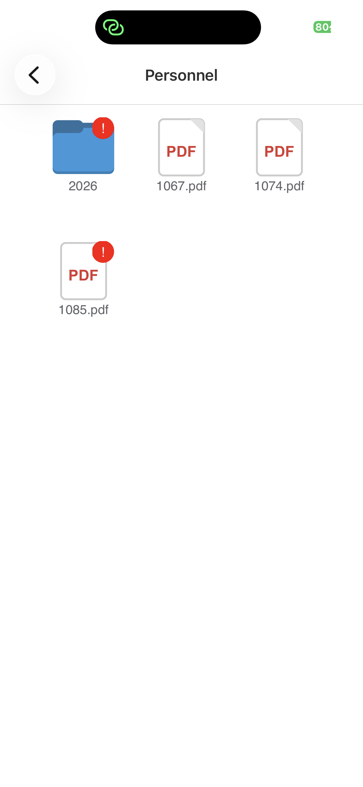 Espace personnel DigiBox avec dossier et documents PDF